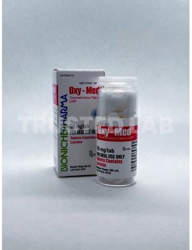 Buy Oxy-Med by Bioniche Pharma in Europe, 50 mg/120 tablets, €47.00