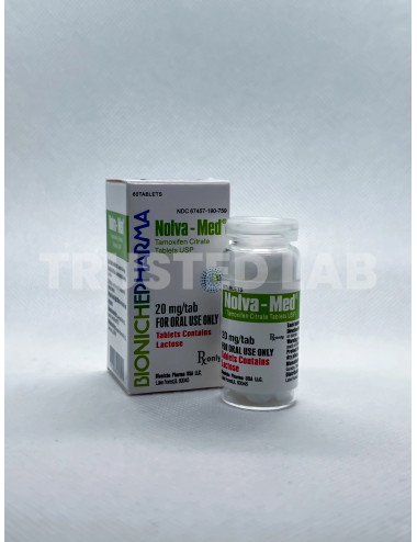 Buy Nolva-Med by Bioniche Pharma in Europe, 20 mg/60 tablets, €35.00