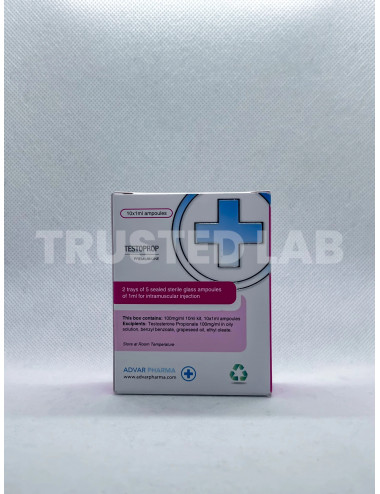 Buy Testoprop by Advarpharma in Europe, 100 mg/ml, 10 x 1 ml, €50.00