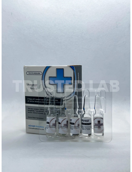 Buy Cypiotest by Advarpharma in Europe, 200 mg/ml, 10 x 1 ml, €40.00