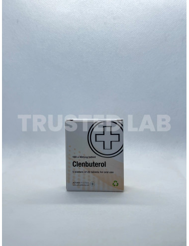 Buy Clenbuterol by Advarpharma in Europe, 40 mcg/100 tablets, €33.00